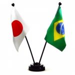 日本国旗・ブラジル国旗 日本国旗・ブラジル国旗
